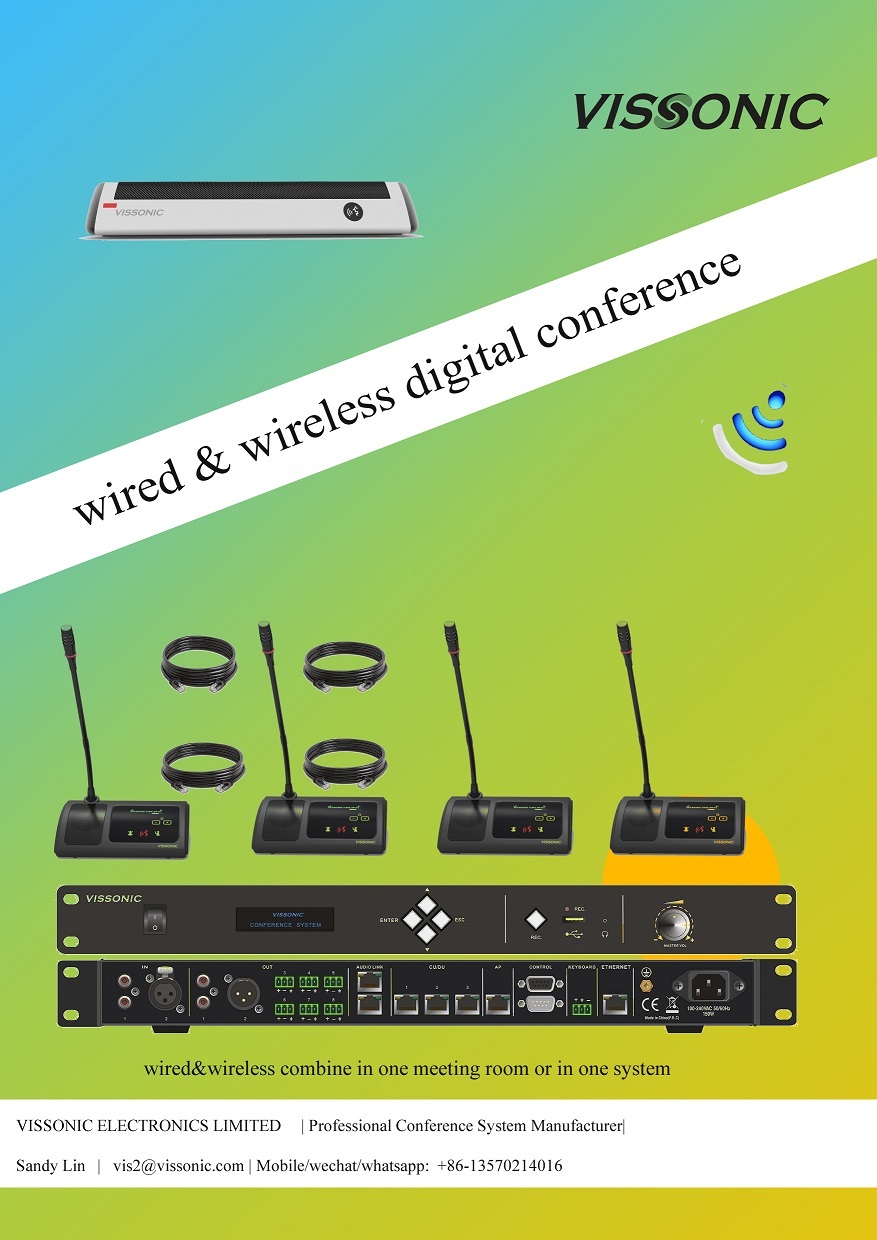 Full digital wired&amp;wireless conference microphone combin(图1)