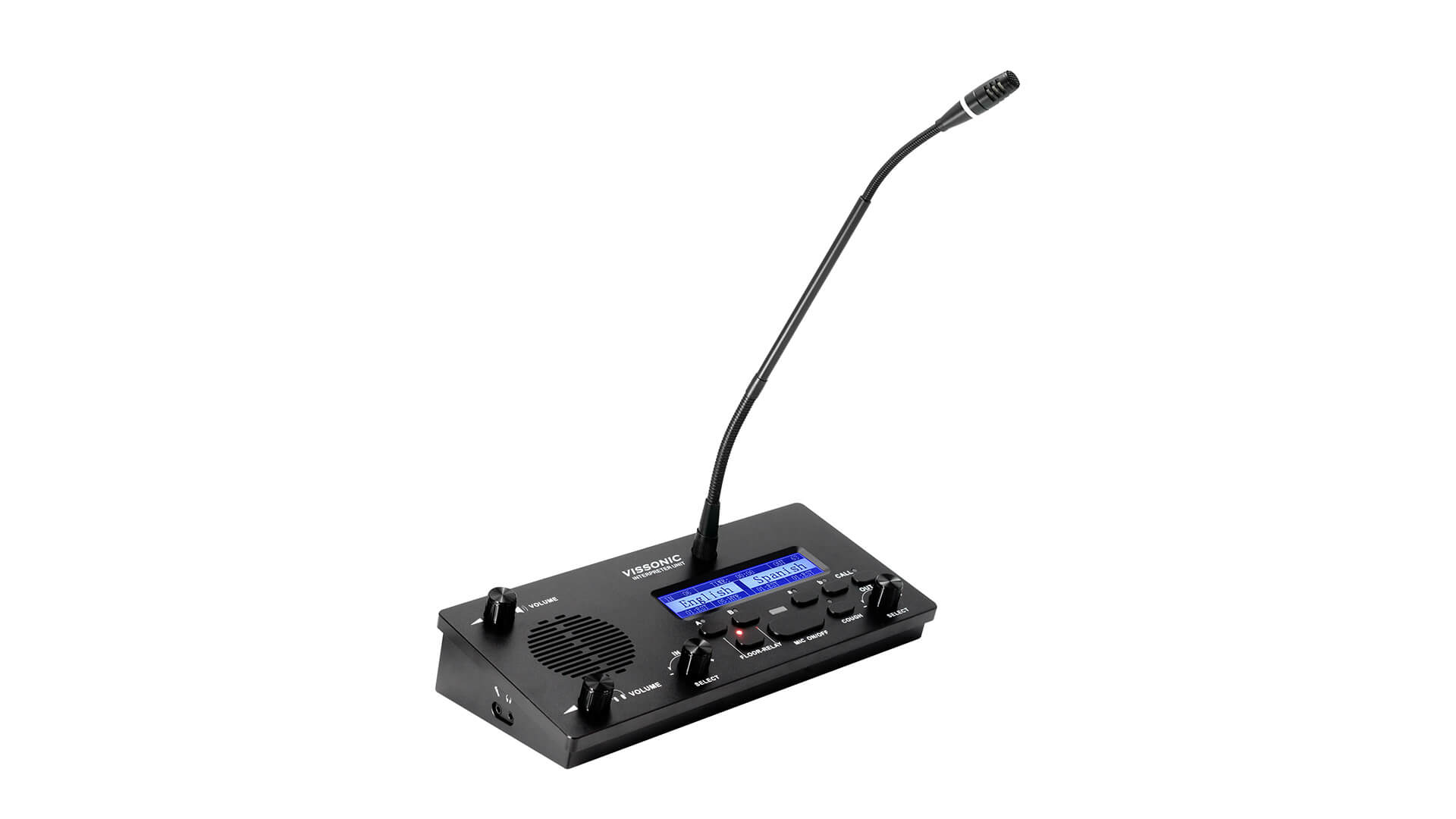 Pupitre de intérprete totalmente digital de 64 canales