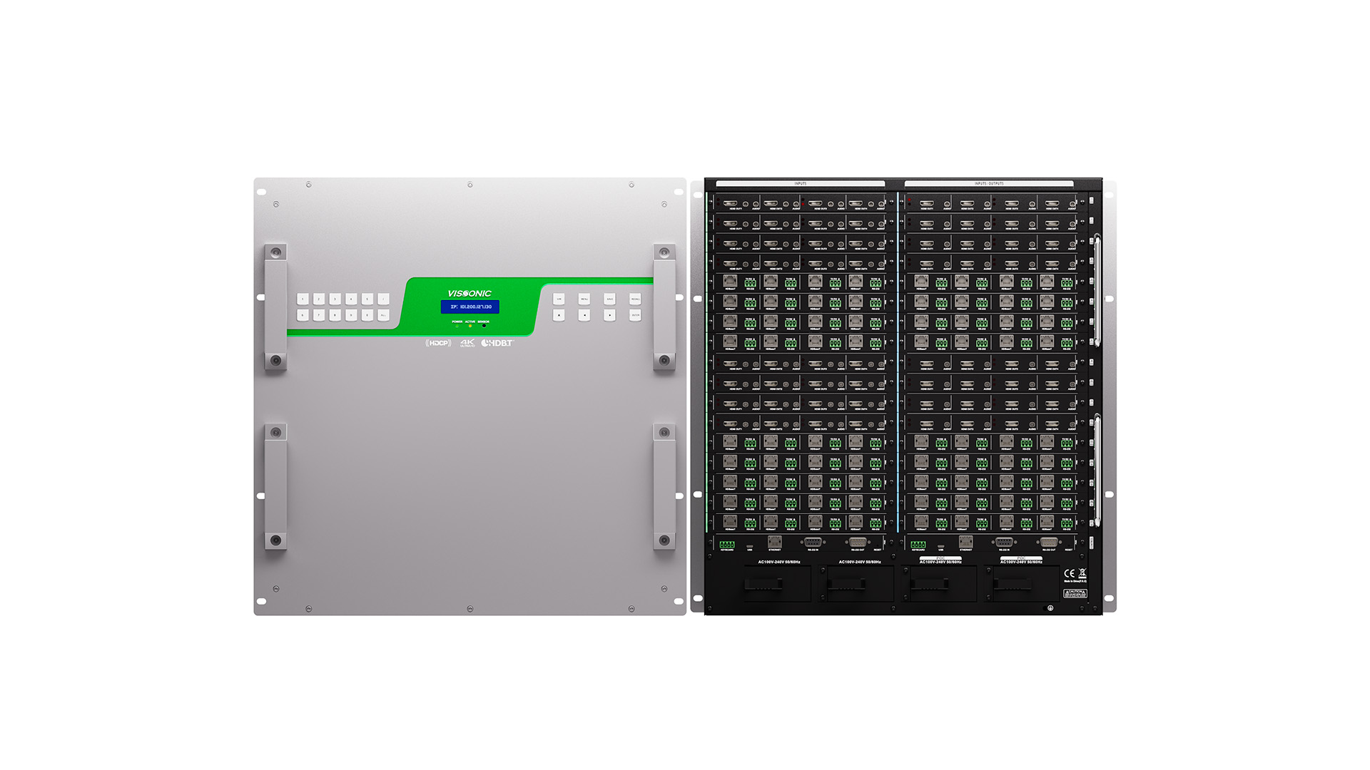 Procesador de videowall modular seamless 4K 60Hz 68x68