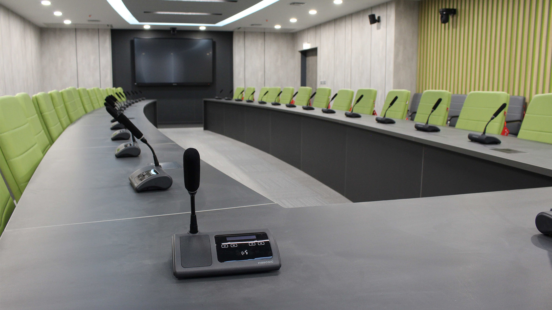Hospital Conference Room Transformed by VISSONIC Digital Discussion System